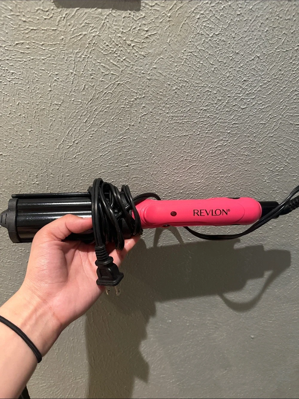 Revlon Pink and Black Ceramic Curling Iron ( Not in Box)